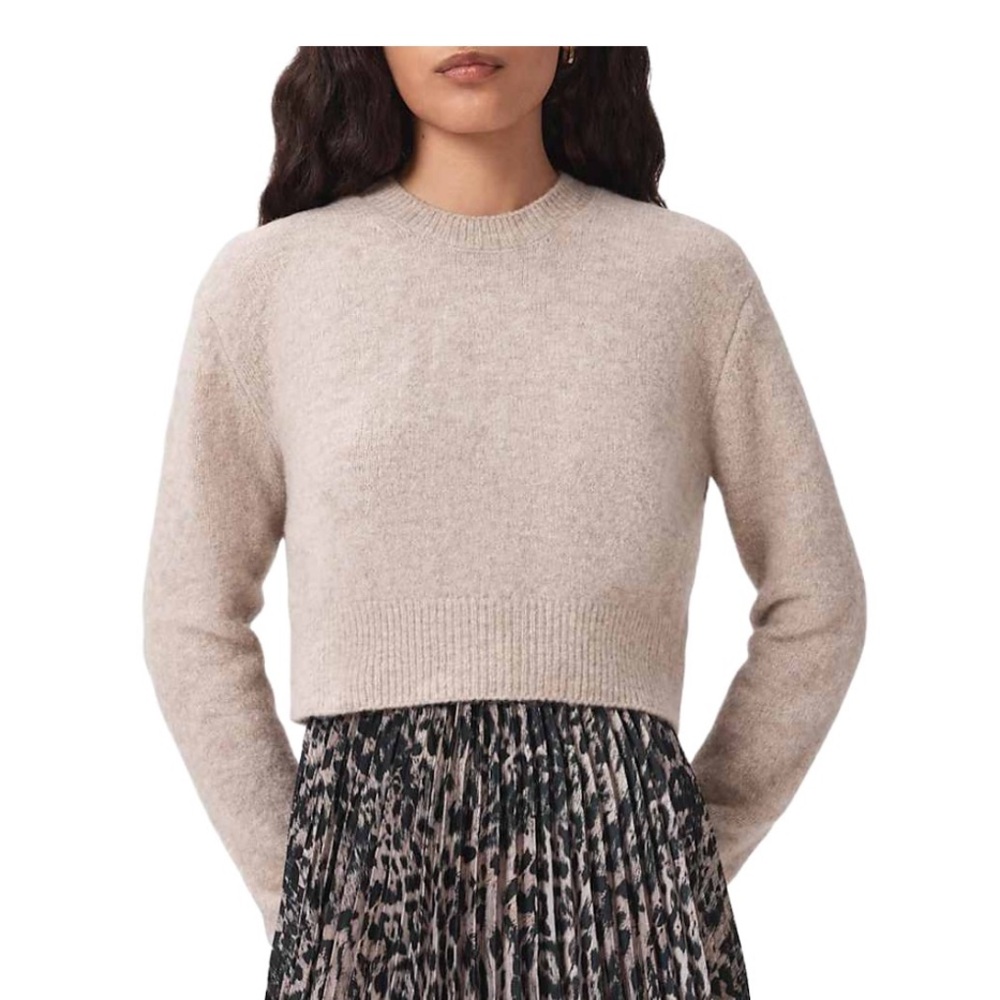 AllSaints Crop Evia Sweater Medium